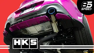 GR86 HKS HI POWER - Single exit exhaust Sound clips and Install