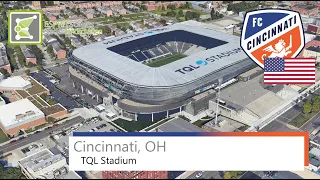 TQL Stadium | FC Cincinnati | Google Earth 360° Rotation