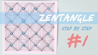 ZENTANGLE step by step | tutorial #1
