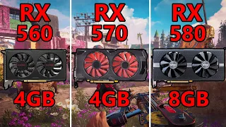 RX 560 vs RX 570 vs RX 580 | 7 New games tested on 1080p High details
