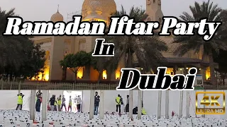 Ramadan in Dudubai 2024 Iftar Party in Dubai Front of Masjid 💫 दुबई रमजान इफ्तार पार्टी  🇦🇪!!