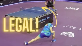 Top 5 Brilliant Table Tennis Around the Net Shots