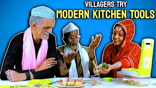 Villagers Try Modern Kitchen Tools ! Tribal People Try Amazing Kitchen Tools