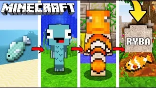 ŻYCIE RYBY W MINECRAFT || OD NARODZIN DO ŚMIERCI