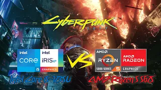 Intel Core i5-1235U vs AMD Ryzen 5 5625U - Cyberpunk 2077 Benchmark