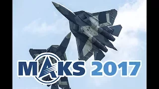 Су-57 (Т-50 ПАК-ФА) на Макс2017 в Жуковском