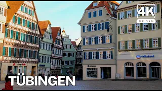 Walking in Tübingen, Germany, Picturesque and Beautiful German town 4K , Part 2