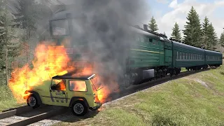 Top 10 Extremely Dangerous Trains Crashing Compilation ! Crazy Electric Train Faults Fire 2021