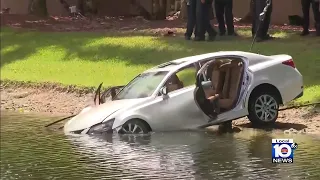 2 teenagers die after car crashes into lake in Sunrise