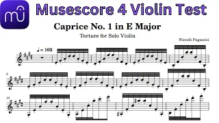 [Musescore 4 Test] - Paganini Caprice No. 1 in E Major