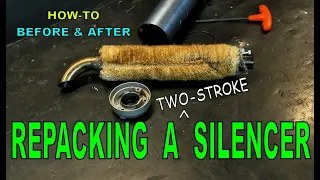 Repacking A Silencer / Muffler : How-To With Before & After Comparisons : TPR 86cc : Part 34