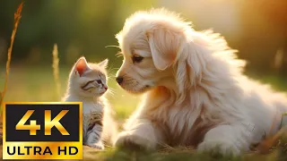 Cute Baby Animals 4K - The Most Cute Young Wild Animals On Earth With Relaxing Music