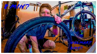 How fast can I change a MTB tire??