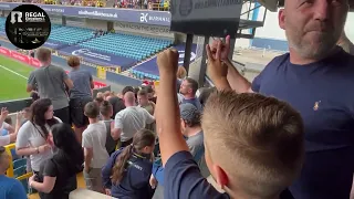 CROWD CAM- MILLWALL FANS TAUNT STOKE FANS AFTER CHARLIE CRESSWELL GOAL!!"#millwall #stokecity #efl