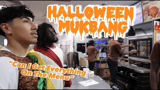 EATING THE ENTIRE BURGER KING MENU (HALLOWEEN MUKBANG)