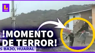 ¡OCURRIÓ HUAICO EN PLENA TRANSMISIÓN!