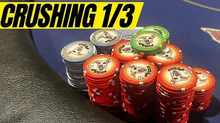 Crushing The 1/3 Game At One Eyed Jacks Sarasota -  Kyle Fischl Poker Vlog Ep 147