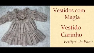 Como fazer Vestido de Boneca - "Vestido Carinho"