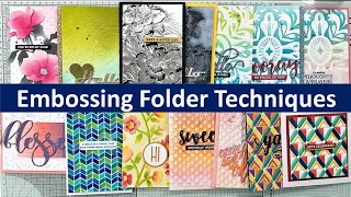 Easy Embossing Folder Techniques | 3D Embossing Folders