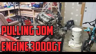 Pulling JDM 6G72 Engine From 3000GT