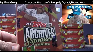 2023 Topps Archives Sig Series Retired Baseball Card 20 Box Case Break #1   Sports Cards