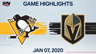 NHL Highlights | Penguins vs Golden Knights – Jan. 7, 2020