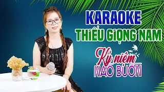 Karaoke Song Ca | KỶ NIỆM NÀO BUỒN - Thiếu Giọng Nam | Song Ca Với Lê Liễu