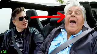 The Moment Elon Musk OUT - ALPHAS Jay Leno (In a Cybertruck)