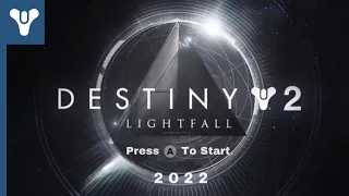 LightFall Title Screen | Journey | Destiny 2 (Fan Made)