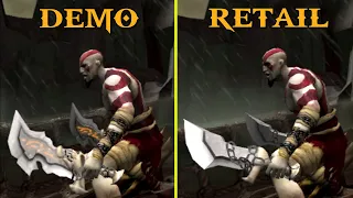 God of War Hydra Battle Demo vs Retail Graphics Comparison