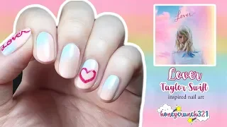 "Lover" Taylor Swift Album Cover Inspired Nail Art | honeycrunch321