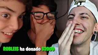 DONANDO 2.000 DÓLARES A UN STREAMER PEQUEÑO | Robleis