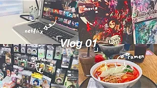 vlog 01: demon slayer movie, anime shopping + japanese food 🍜