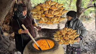 101 Piece Samsa! Cooking Samsa In Tandoor | Uzbek Samosa Recipe | Rurual LIfe