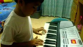 Euri playing Horse Sense on piano