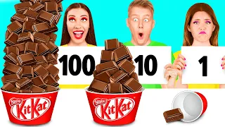 100 Schichten Nahrung Challenge | Lustige Momente von Fun Challenge