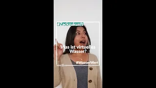 Was ist Virtuelles Wasser & wie hoch ist dein Wasserfußabdruck?? #shorts  #wasser #wissenswert