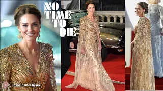 Royal Fashion - Duchess of Cambridge Dazzles with James Bond at No Time to Die Premiere