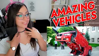 Bunny REACTS to BEST CAR INVENTIONS !!! Awesome Vehicles