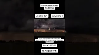 Northwest Airlines flight 255 crash on 16th August 1987 #northwest #airdisaster #aeroplanecrash