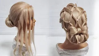 Beautiful hairstyles step by step. Wedding hairstyle,hairstyle for Prom