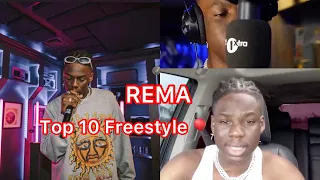 Top 10 Rema Freestyle (Compilation)