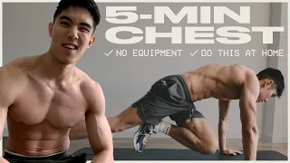 5-MIN BIGGER CHEST Workout (this actually works!)