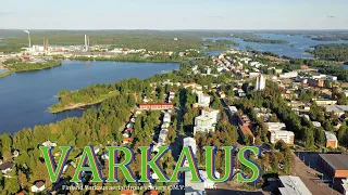 Finland from Air VARKAUS aerial scenery 4K