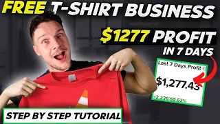 How to Start a T-Shirt Business For FREE with Print On Demand 2024 | Tutorial