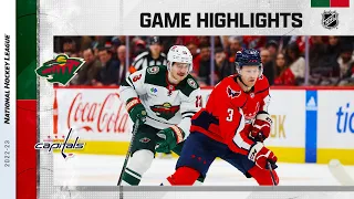 Wild @ Capitals 1/17 | NHL Highlights 2023