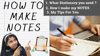 How to Make Notes for Exams | simple tips and tricks | Easy note making technique