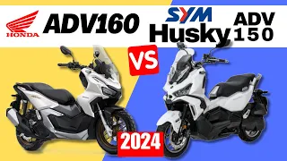 Honda ADV 160 vs SYM Husky ADV 150 | Side by Side Comparison | Specs & Price | 2024