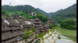 Majestic beauty of Wujiang village in SW China's Guizhou