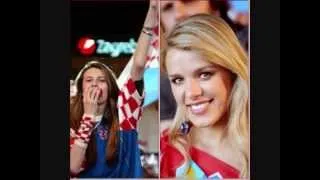 Euro 2012. Croatian female soccer supporters.wmv